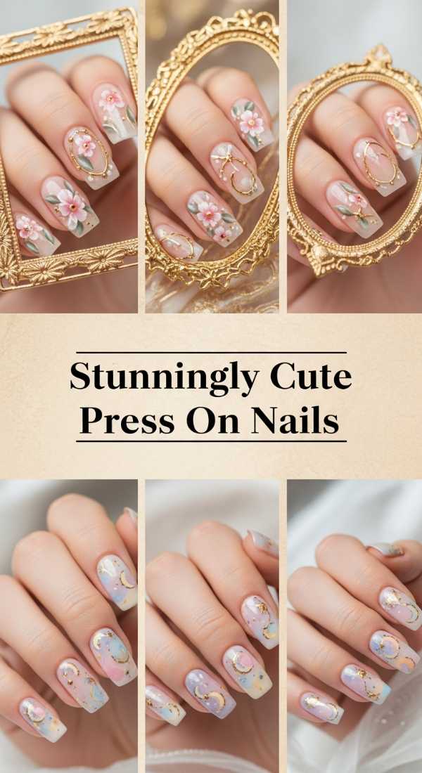 Stunningly Cute Press On Nails 6a0859c31eb11