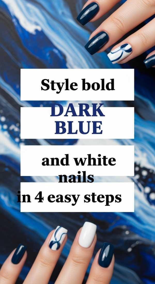 Style Bold Dark Blue And White Nails In 4 Easy Steps 69f4c121259b8