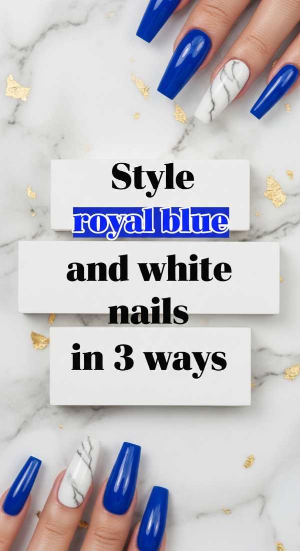 Style Royal Blue And White Nails In 3 Ways 69f4c3210cbc4