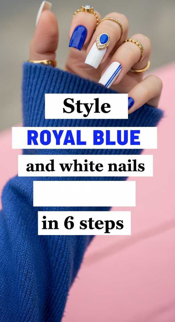 Style Royal Blue And White Nails In 6 Steps 69f4c11564403