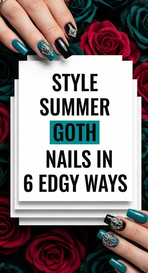 Style Summer Goth Nails In 6 Edgy Ways 6a0597b584c55
