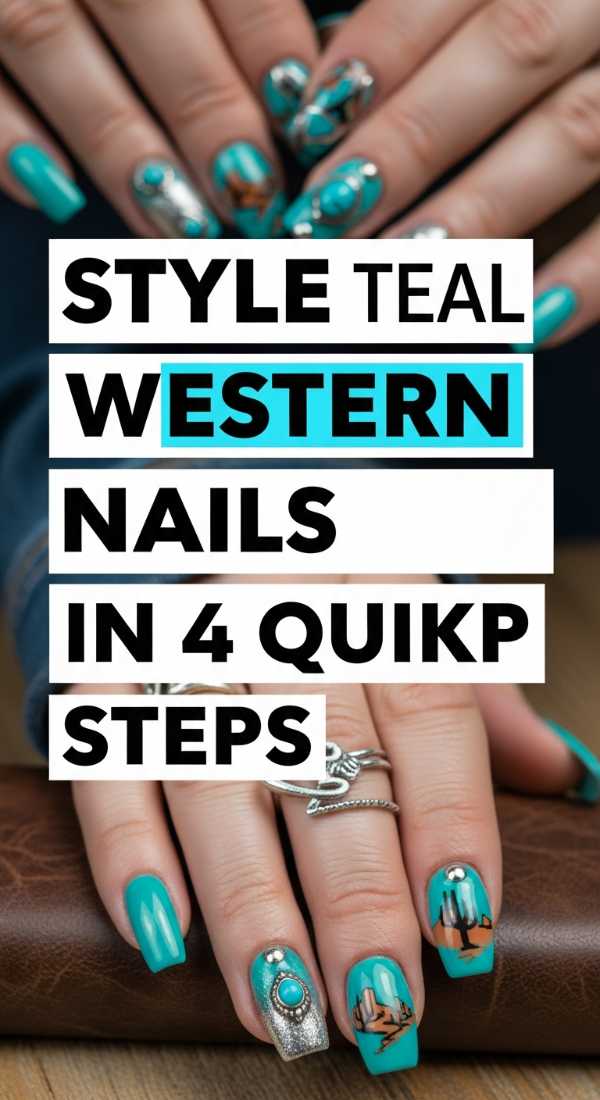 Style Teal Western Nails In 4 Quick Steps 6a059b3c0d377