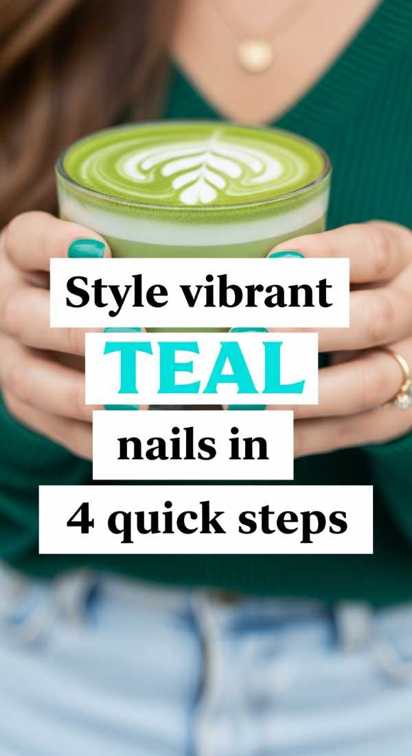 Style Vibrant Teal Nails In 4 Quick Steps 69fb9881bd625