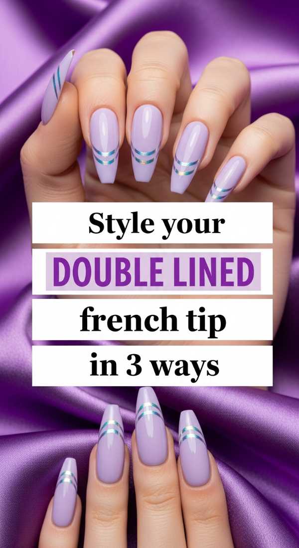 Beyond the Basic White: The Bold Evolution of French Tip Artistry Style Your Double Lined French Tip In 3 Ways 6a1a99877151e