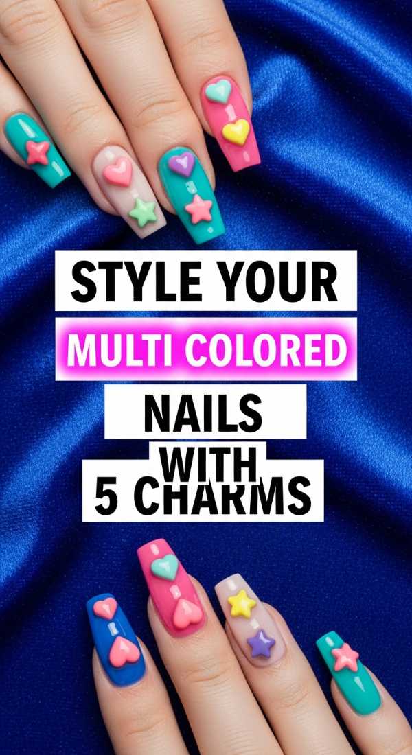 More is More: Master the Art of Maximalist Manicures Style Your Multi Colored Nails With 5 Charms 6a0f11468b010