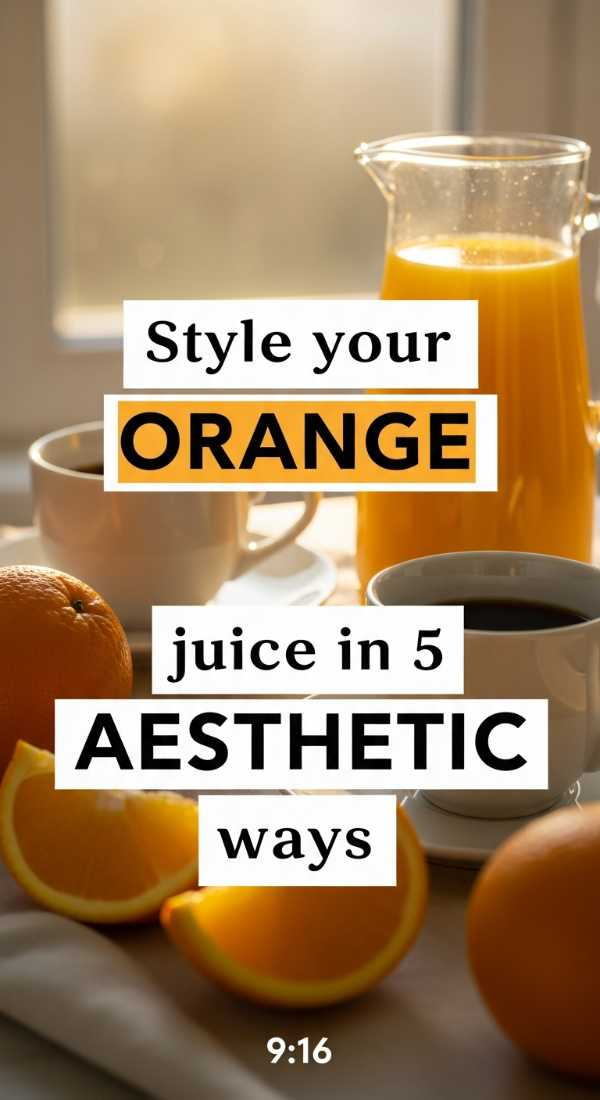 Style Your Orange Juice In 5 Aesthetic Ways 69fc174616a70
