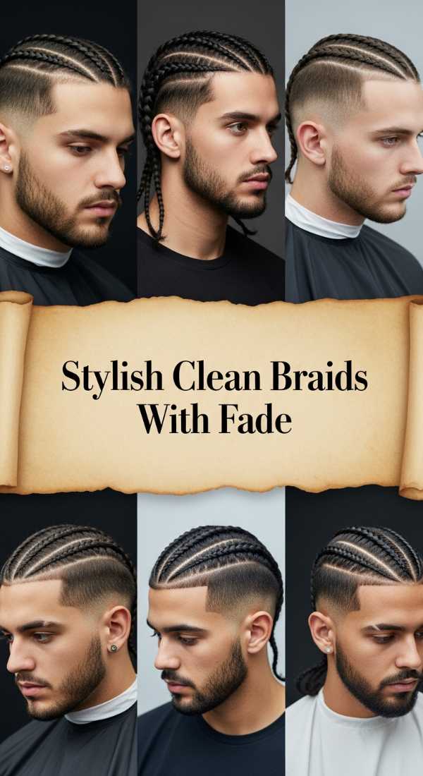 Stylish Clean Braids With Fade 69f8e25a990e5