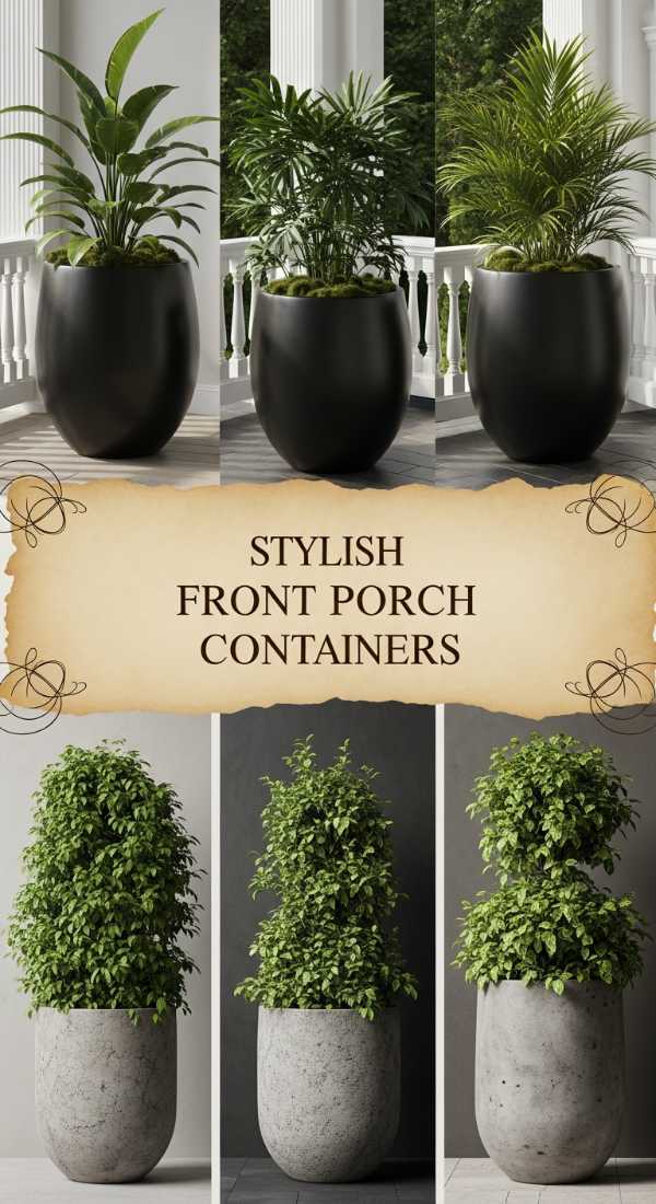 Stylish Front Porch Containers 69fb076bc2b7c