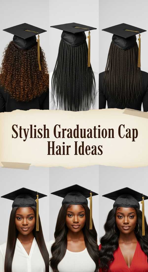 Stylish Graduation Cap Hair Ideas 6a1426d1aaf95