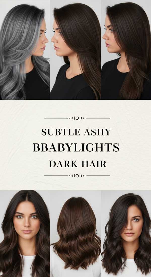 Subtle Ashy Babylights Dark Hair 6a1425875d1bf