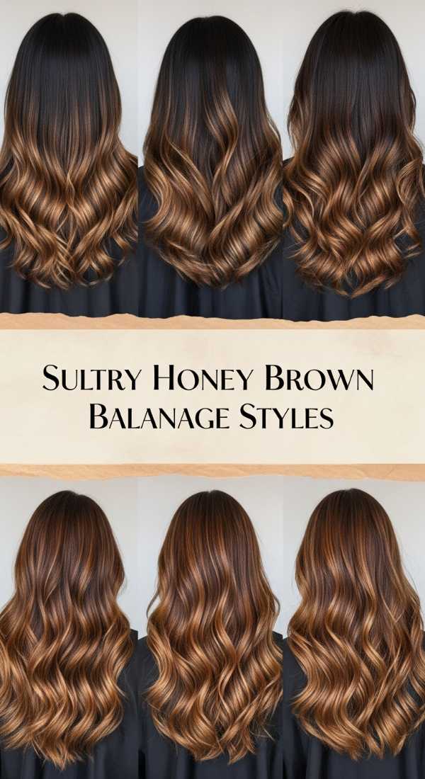 Sultry Honey Brown Balayage Styles 6a08cb6a50299