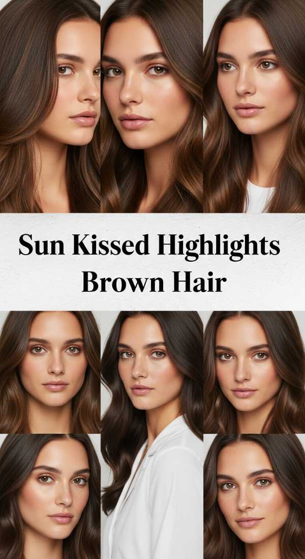 Sun Kissed Highlights Brown Hair 6a08d2acdb7b2