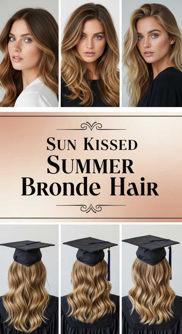 Tassel-Worthy Tresses: The Ultimate Guide to Luxe Graduation Hair Sun Kissed Summer Bronde Hair 6a08cb84d6b00