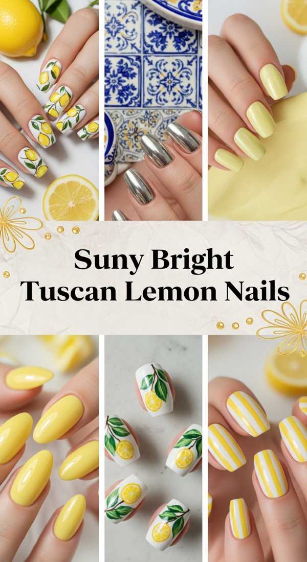 Sunny Bright Tuscan Lemon Nails 69ff6c1b3e148