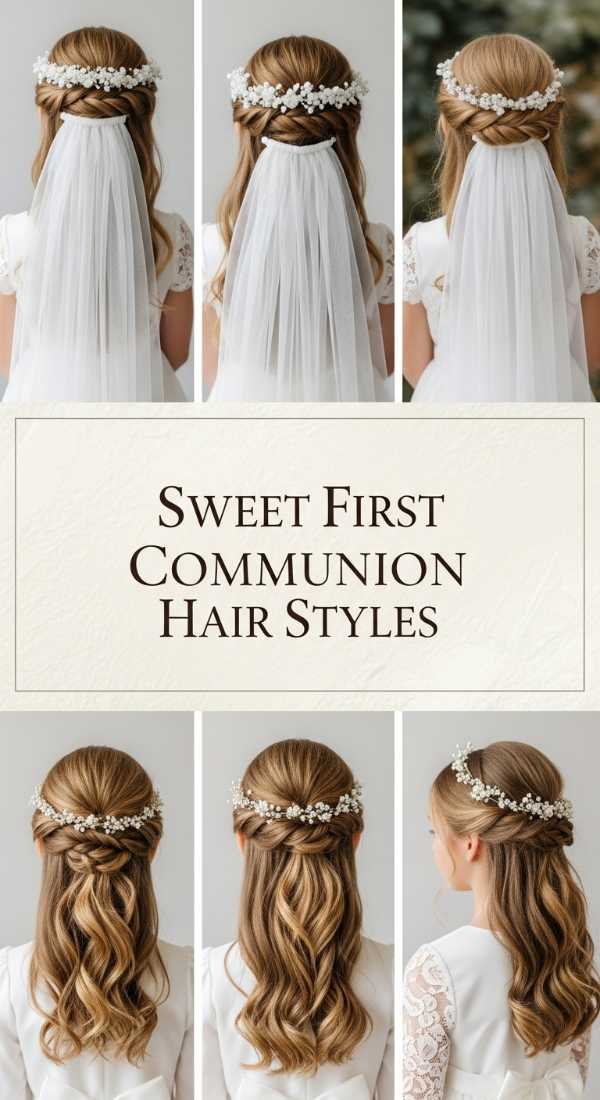 Sweet First Communion Hair Styles 6a08cb62967c4