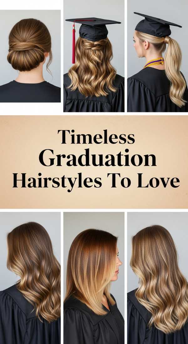 Tassel-Worthy Tresses: The Ultimate Guide to Luxe Graduation Hair Timeless Graduation Hairstyles To Love 6a08cb87ab36f