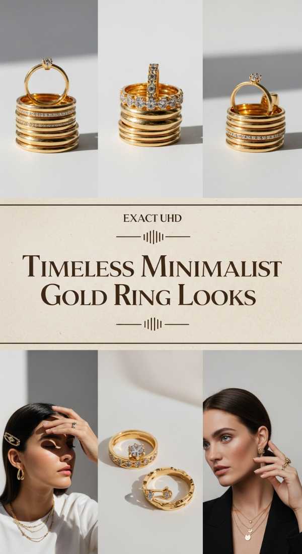 Timeless Minimalist Gold Ring Looks 69fdbc40e0382
