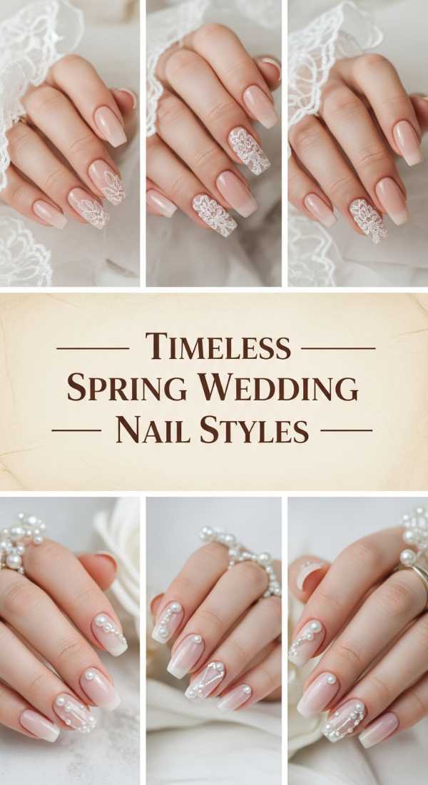 Timeless Spring Wedding Nail Styles 69ff6dae718a3