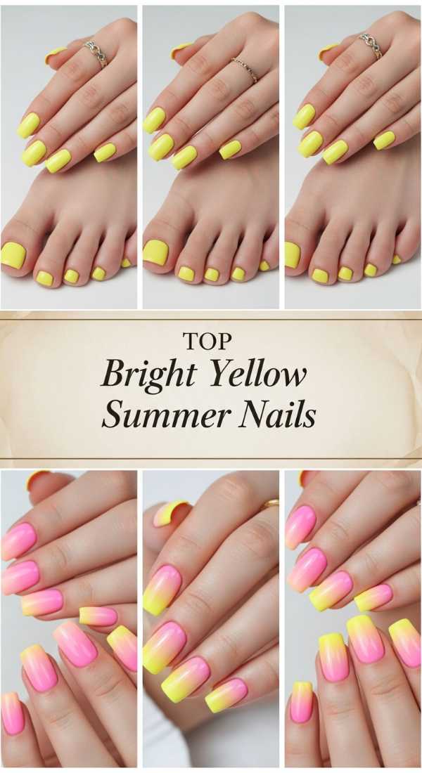 Top Bright Yellow Summer Nails 6a006b7615a9a