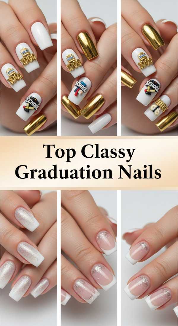 Top Classy Graduation Nails 6a134d55e6962