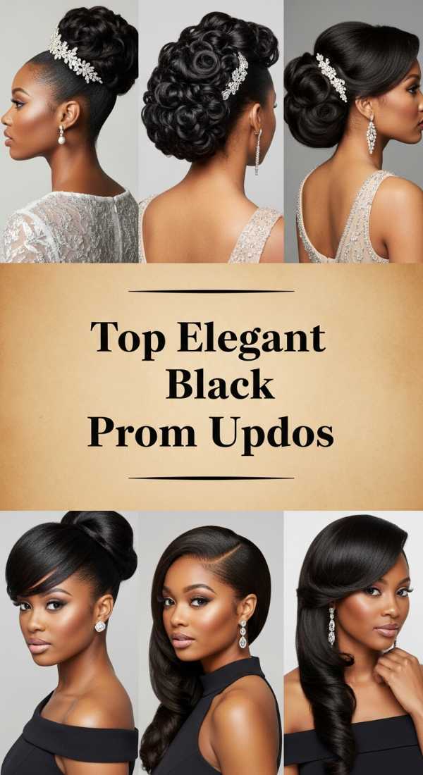 Top Elegant Black Prom Updos 69ff80b237b25