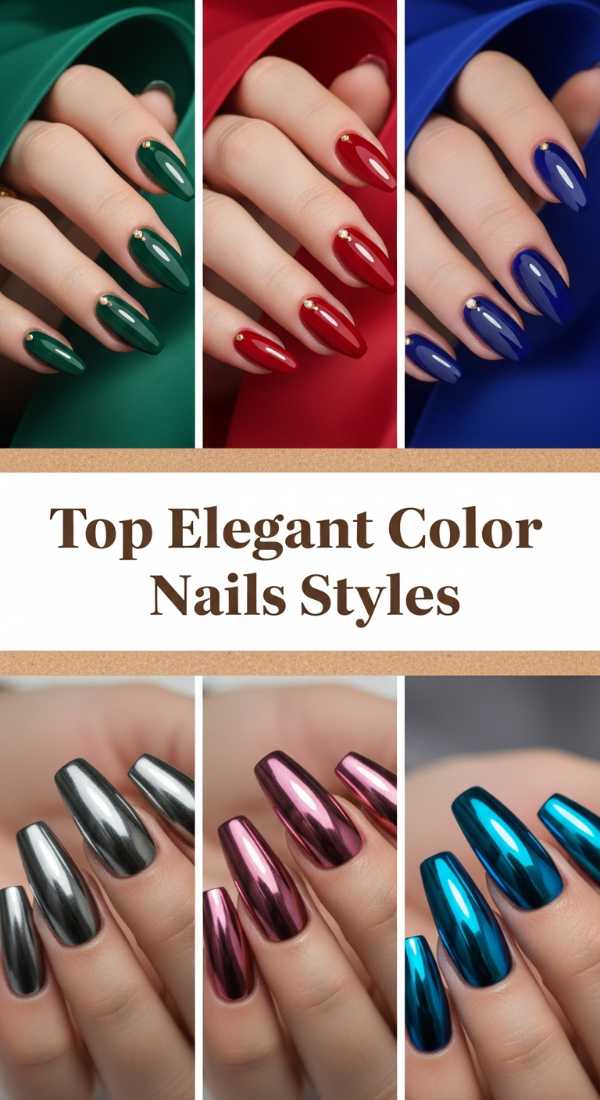 Bold & Bright: Why Multi-Colored Nails are the Summer's Hottest Trend Top Elegant Color Nails Styles 6a08b0041d6d0