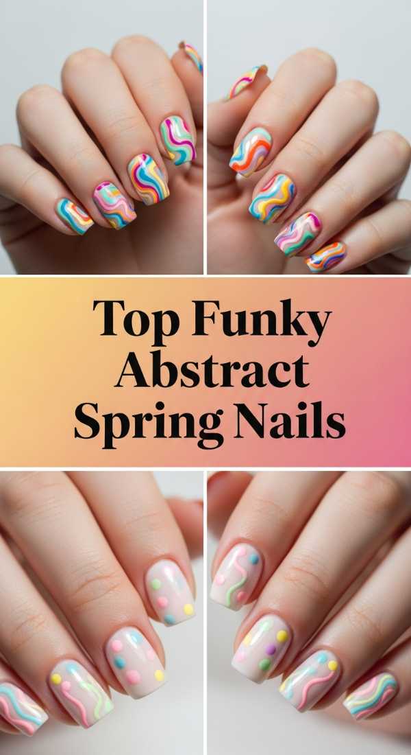 Top Funky Abstract Spring Nails 69ff6da6271ba