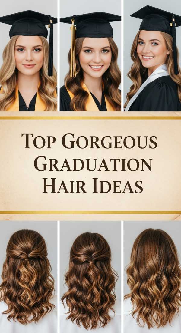 Top Gorgeous Graduation Hair Ideas 6a08cb7f0e21e