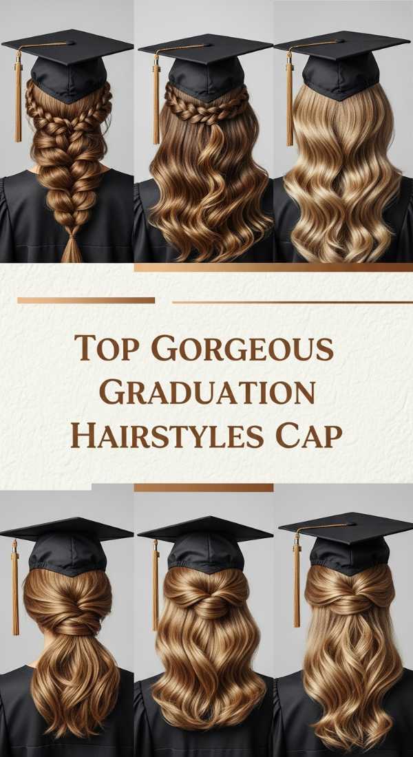 Top Gorgeous Graduation Hairstyles Cap 6a08ce558ba38