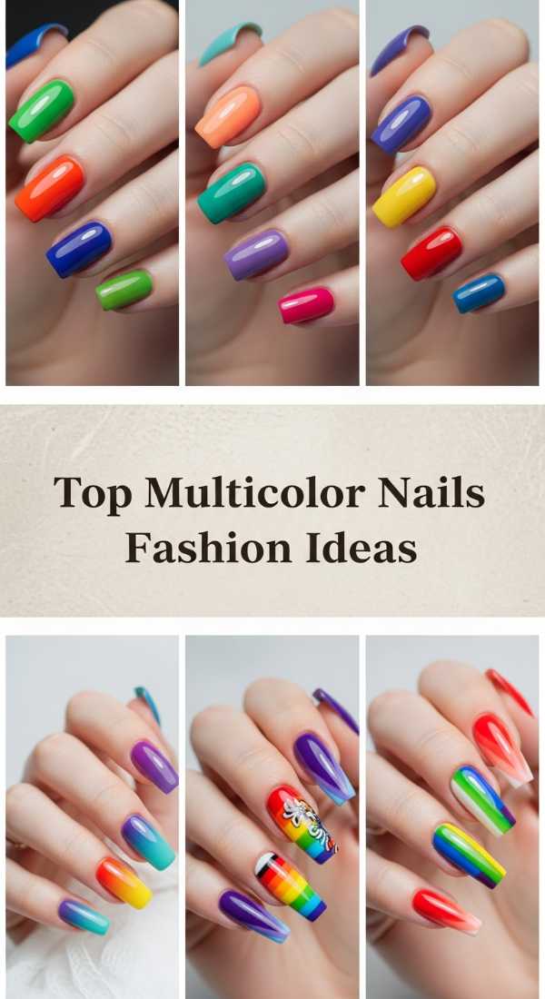 Beyond the Monochrome: 10 Vibrant Multi-Colored Nail Ideas to Try Top Multicolor Nails Fashion Ideas 6a08b1b85e74f
