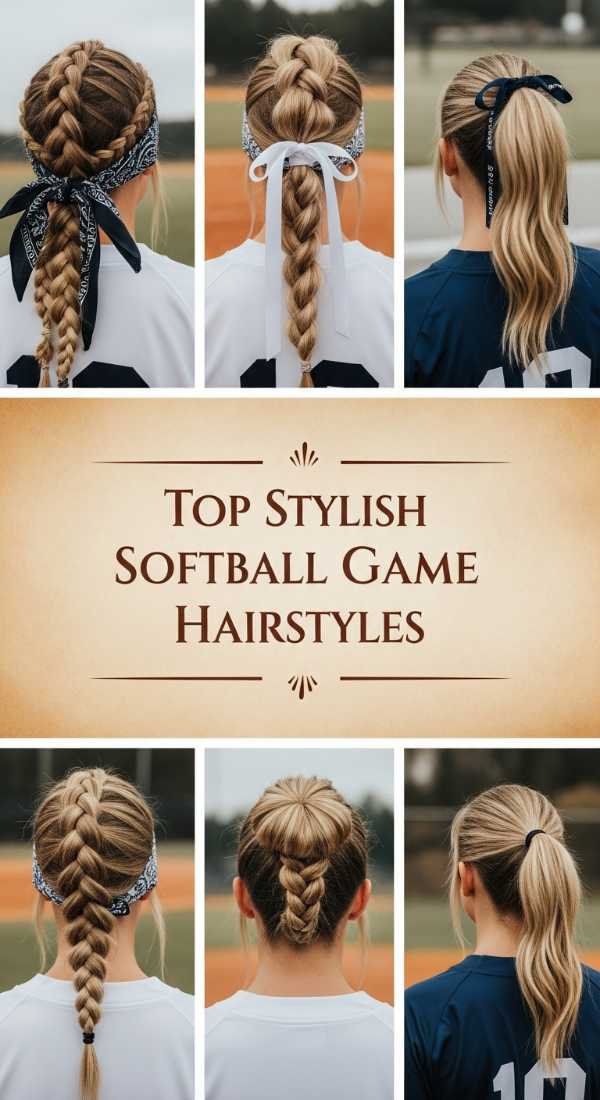 Top Stylish Softball Game Hairstyles 6a08ce492cb0c