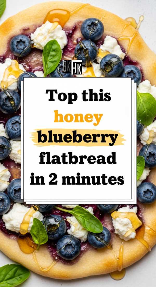 Sun-Kissed Superfoods: Light Meals for Hot Days Top This Honey Blueberry Flatbread In 2 Minutes 6a142b762ae6a