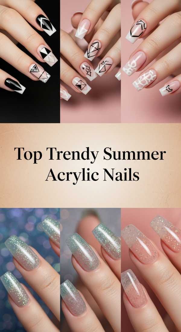 Top Trendy Summer Acrylic Nails 6a006b6d7eb21
