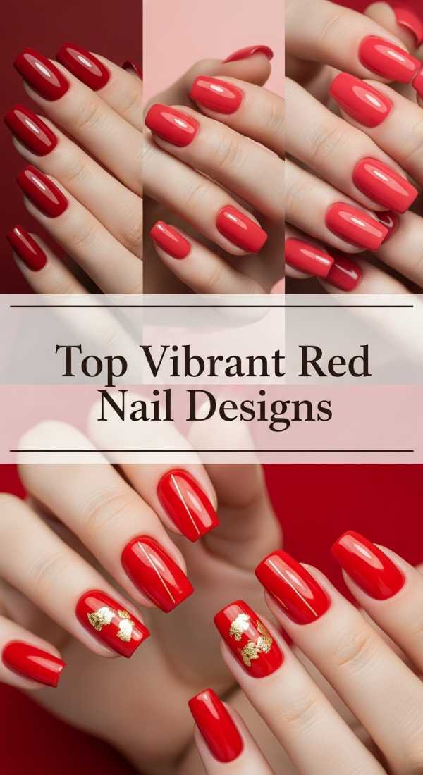 Top Vibrant Red Nail Designs 69ff6da4c994b