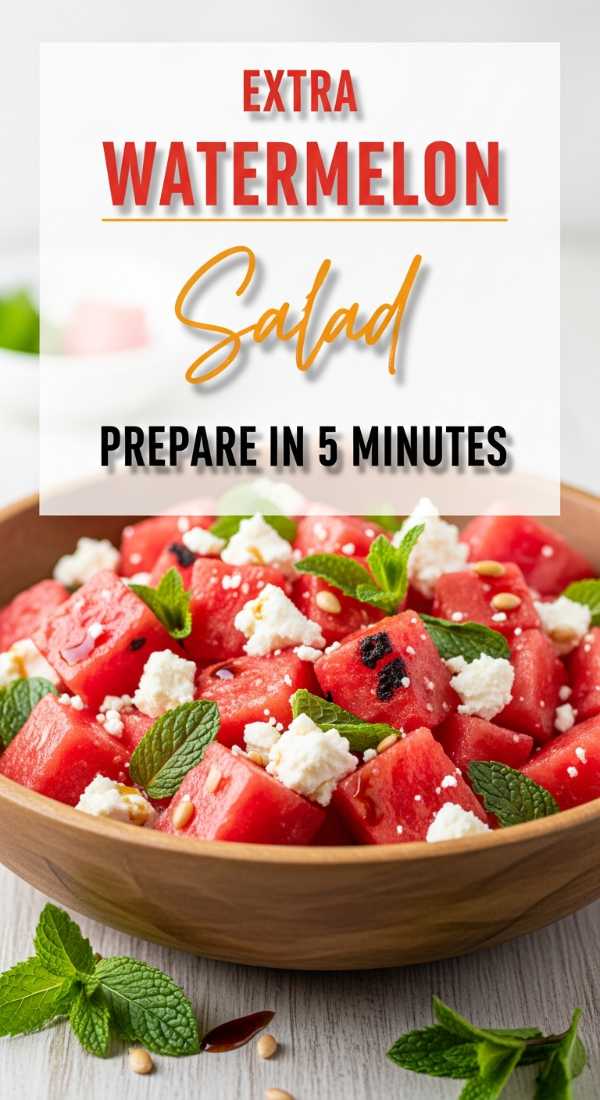 Sun, Sand, and Snacks: Your Complete Guide to Summer Cooking Toss 1 Fresh Watermelon Salad In 5 Minutes 69fd7421553b0