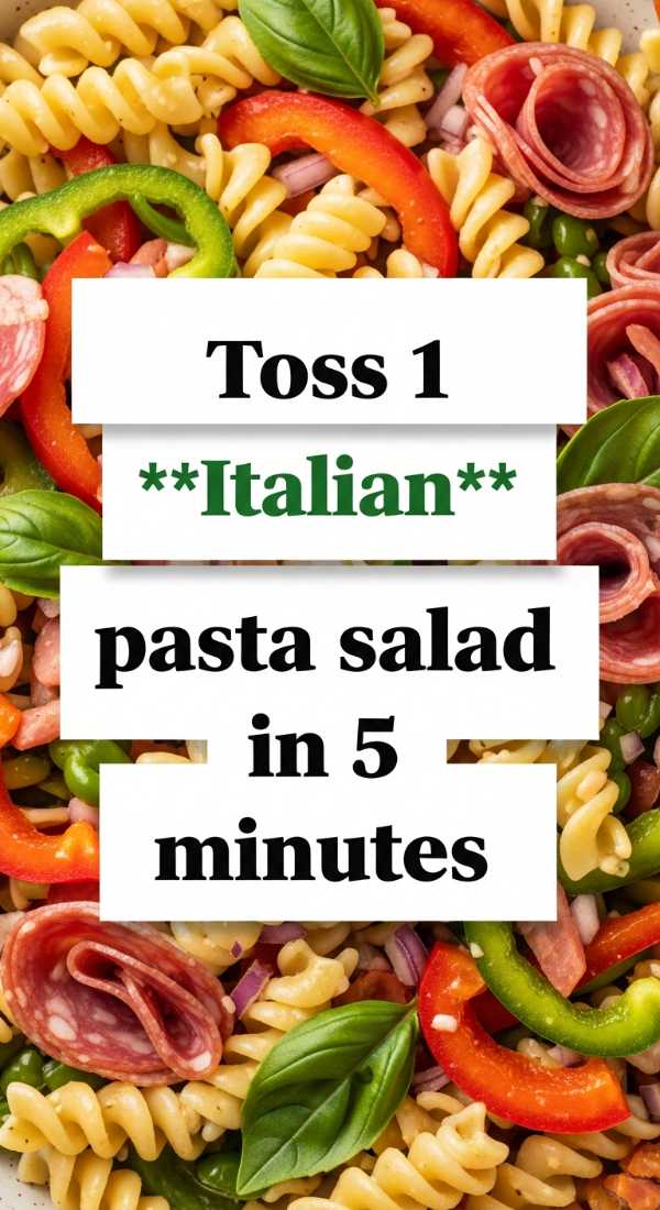 Pasta Perfection: The Ultimate Guide to Every Noodle You Love Toss 1 Italian Pasta Salad In 5 Minutes 6a1097b5bee4c