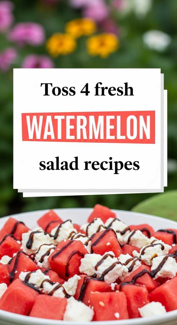 Toss 4 Fresh Watermelon Salad Recipes For Lunch 6a06ee7060253
