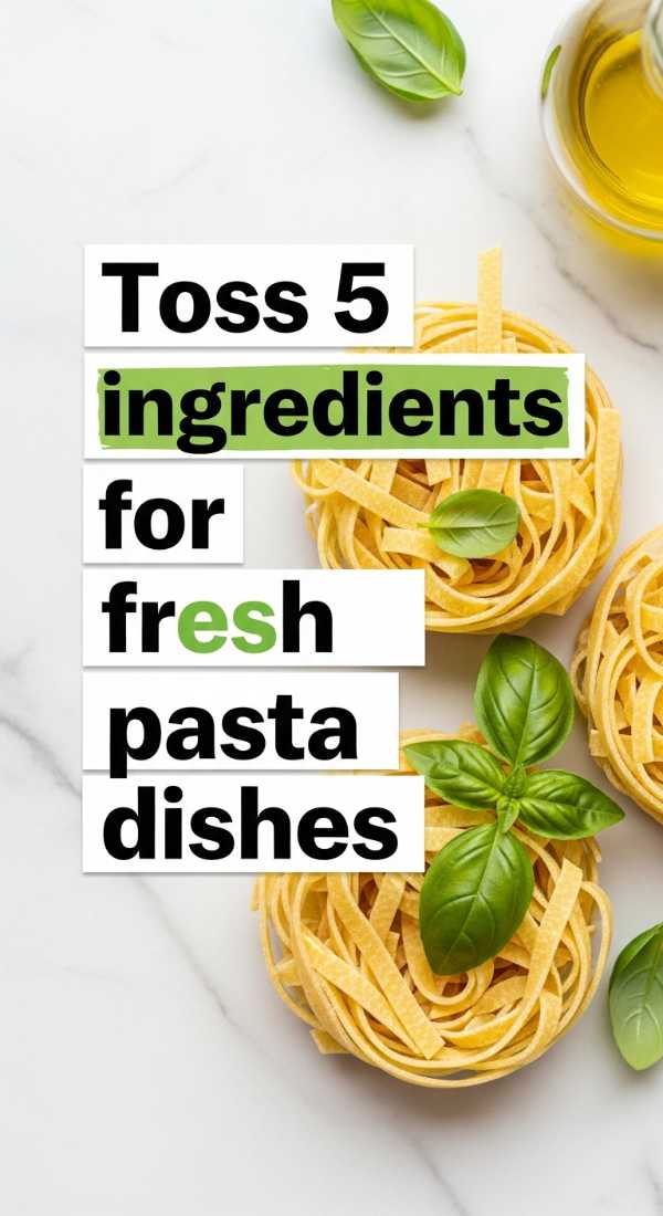 Carbs & Greens: The Ultimate Pasta and Salad Pairing Guide Toss 5 Ingredients For Fresh Pasta Dishes 6a1097d749fac