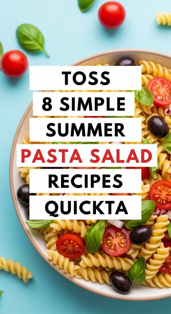 Toss 8 Simple Summer Pasta Salad Recipes Quickly 6a06c537560ce