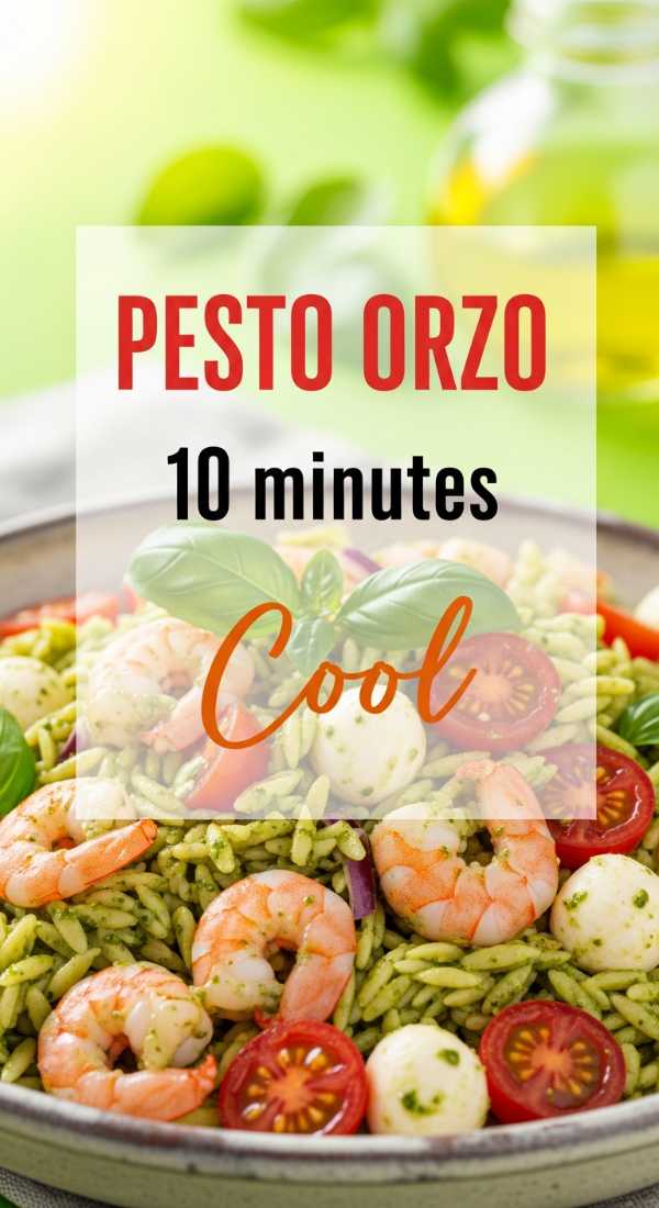 Toss A Cold Pesto Shrimp Orzo In 10 Minutes 69f721f1edbf7