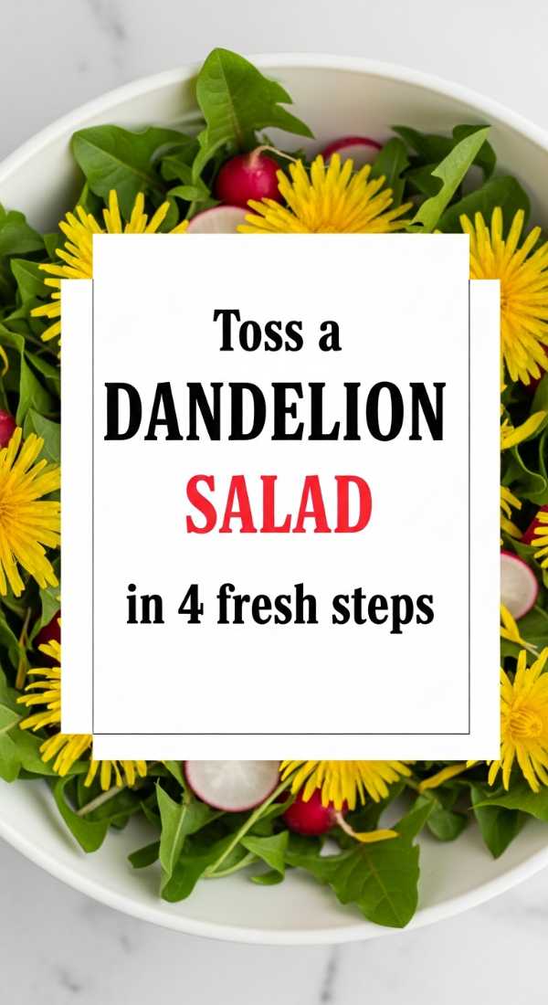 Toss A Dandelion Salad In 4 Fresh Steps 69fd88b379134