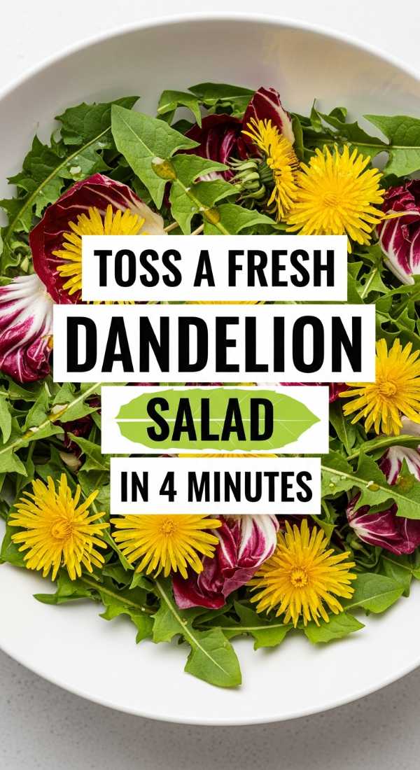 Toss A Fresh Dandelion Salad In 4 Minutes 69fd8ab185205