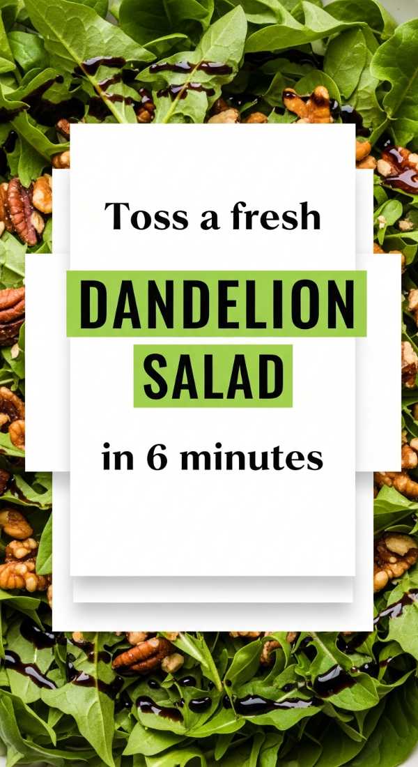Toss A Fresh Dandelion Salad In 6 Minutes 69f6f4b35ffc6