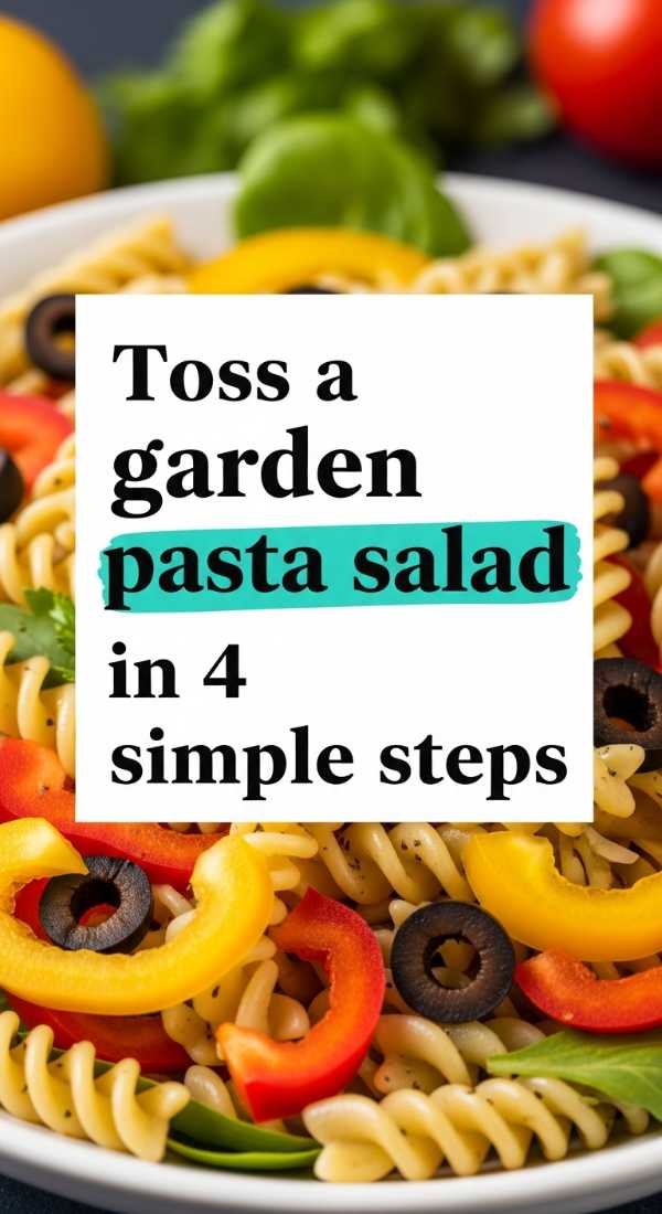 Toss A Garden Pasta Salad In 4 Simple Steps 69f6fe0460325