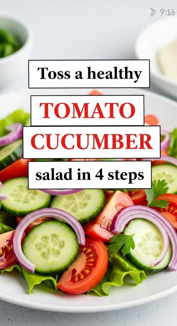 Summer on a Plate: Fresh Recipes and Ice-Cold Refreshments Toss A Healthy Tomato Cucumber Salad In 4 Steps 6a10a0a3c40d8