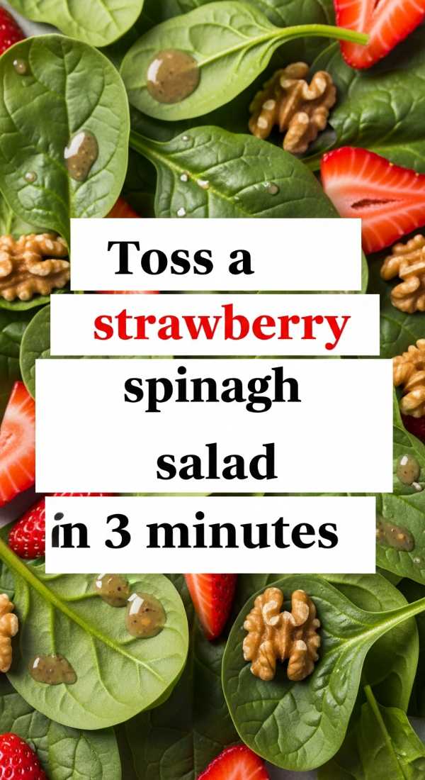 Toss A Strawberry Spinach Salad In 3 Minutes 6a14295523cf3