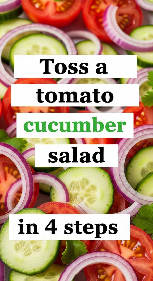 Toss A Tomato Cucumber Salad In 4 Steps 6a06ee42b98d0