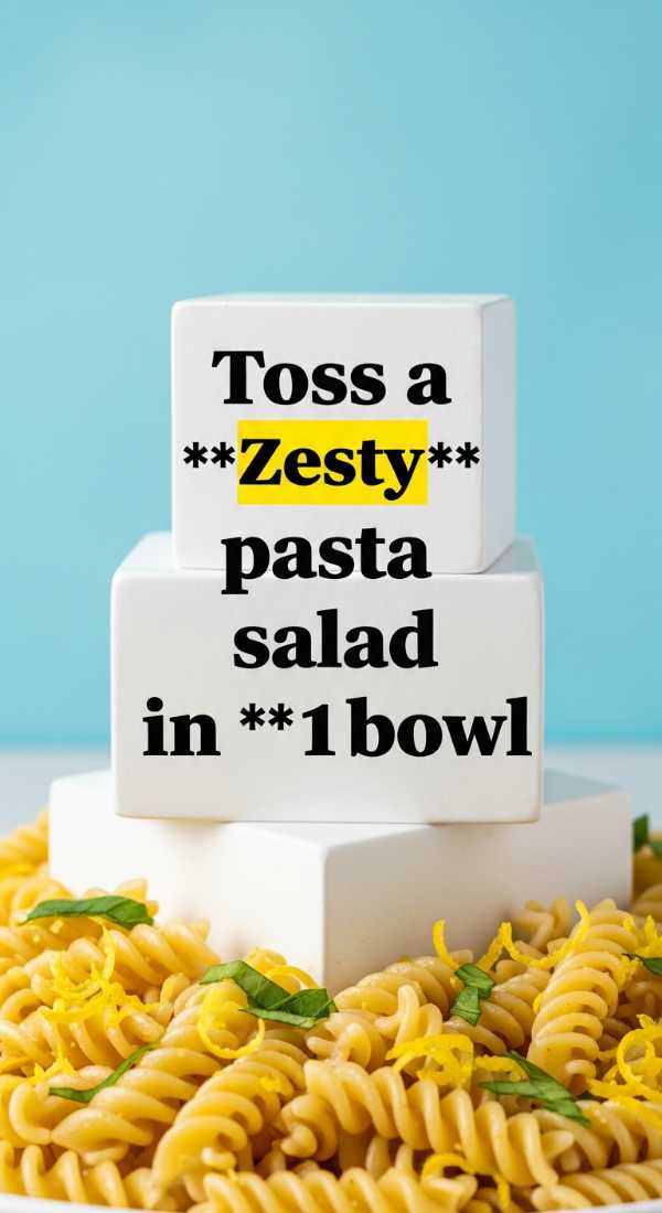 Toss A Zesty Pasta Salad In 1 Bowl 6a109643baf59