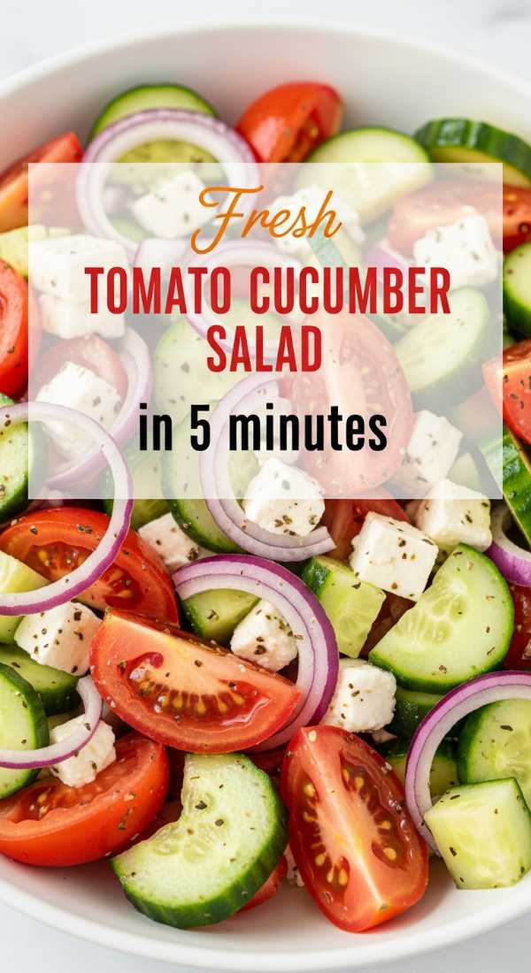 Toss Fresh Tomato Cucumber Salad In 5 Minutes 69f5d74f6af14