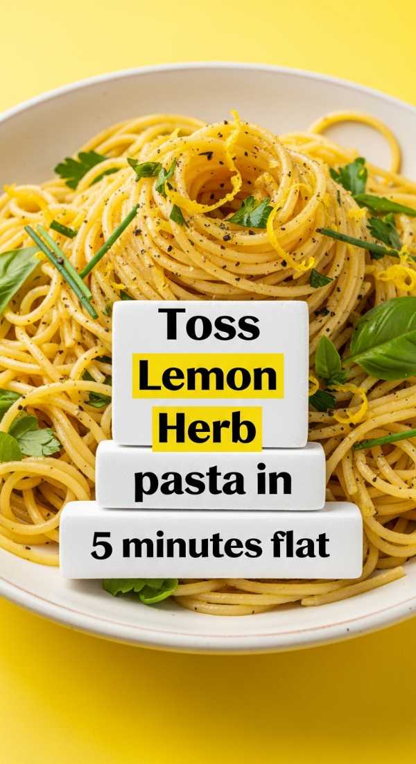 Toss Lemon Herb Pasta In 5 Minutes Flat 6a1096568ccd8